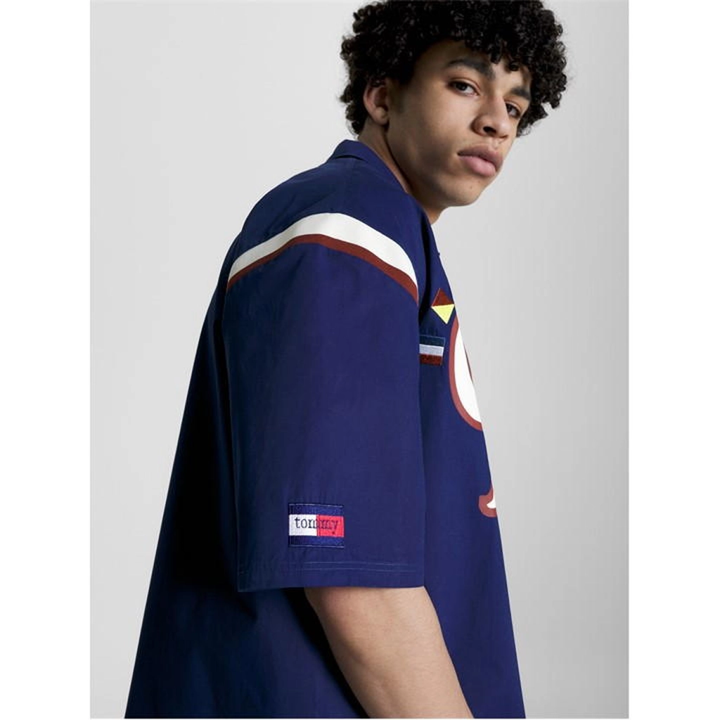 Tommy Hilfiger Tjcu Collegiate Sports Ss Shirt - Blue